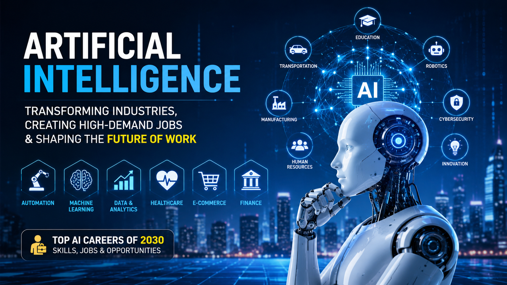 Artificial intelligence and the future of work :Top AI careers 